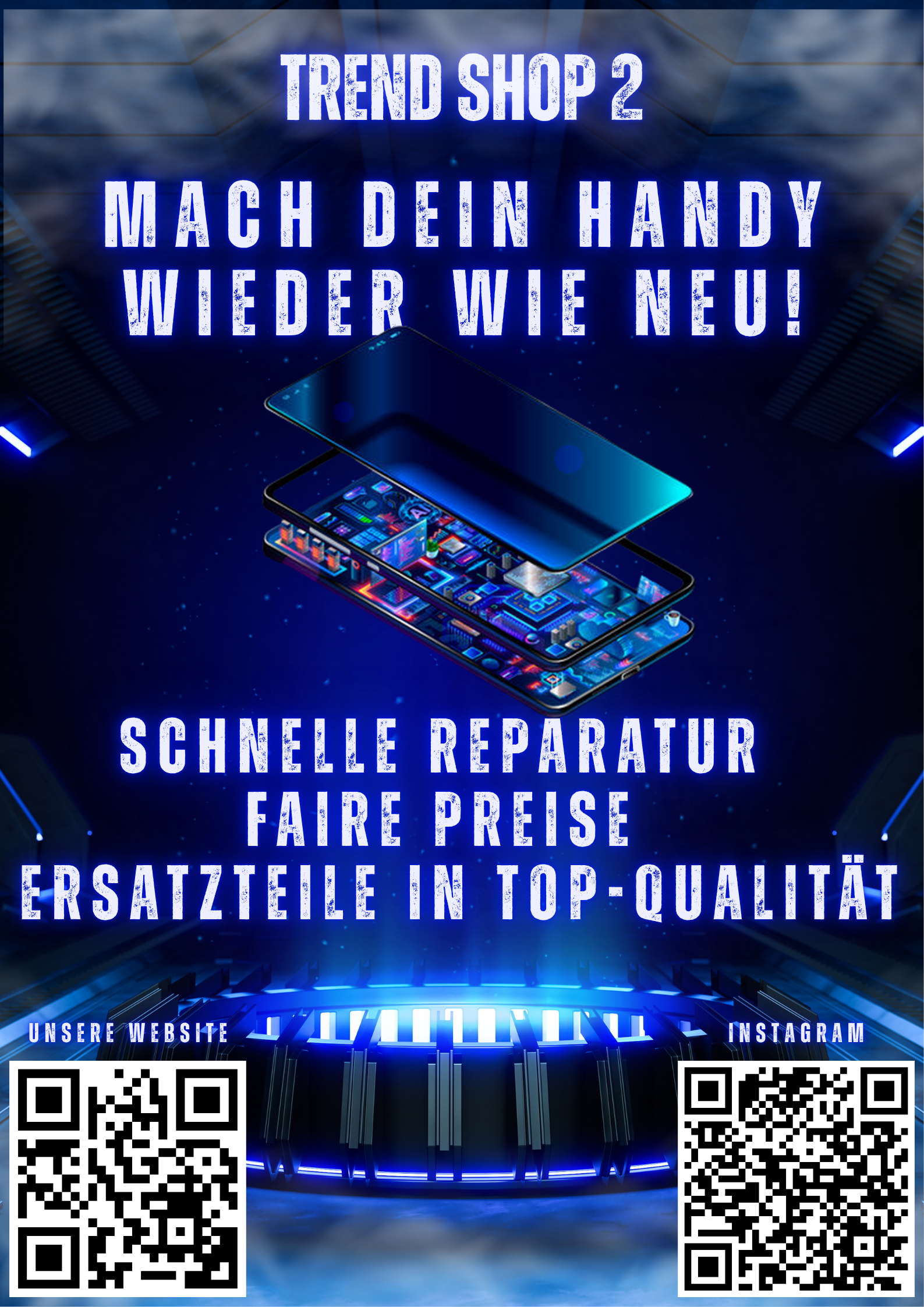 Posterdesign für Trend Shop 2 – zweites Motiv